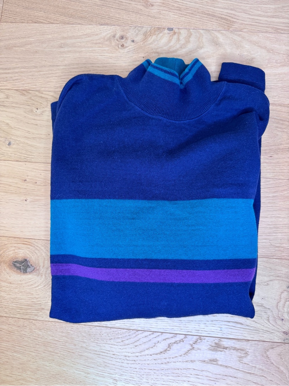 Vintage Columbia Knit Rugby Wear Mockneck Longsleeve Shirt